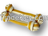 High Quality factory stock dog dental treat knotted bone Human food grade ingredients dog snack for rewards And Cheap Road  From Vietnam