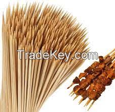 Food Grade Natural Sharp BBQ Bamboo Stick Bamboo Skewer for Crafts