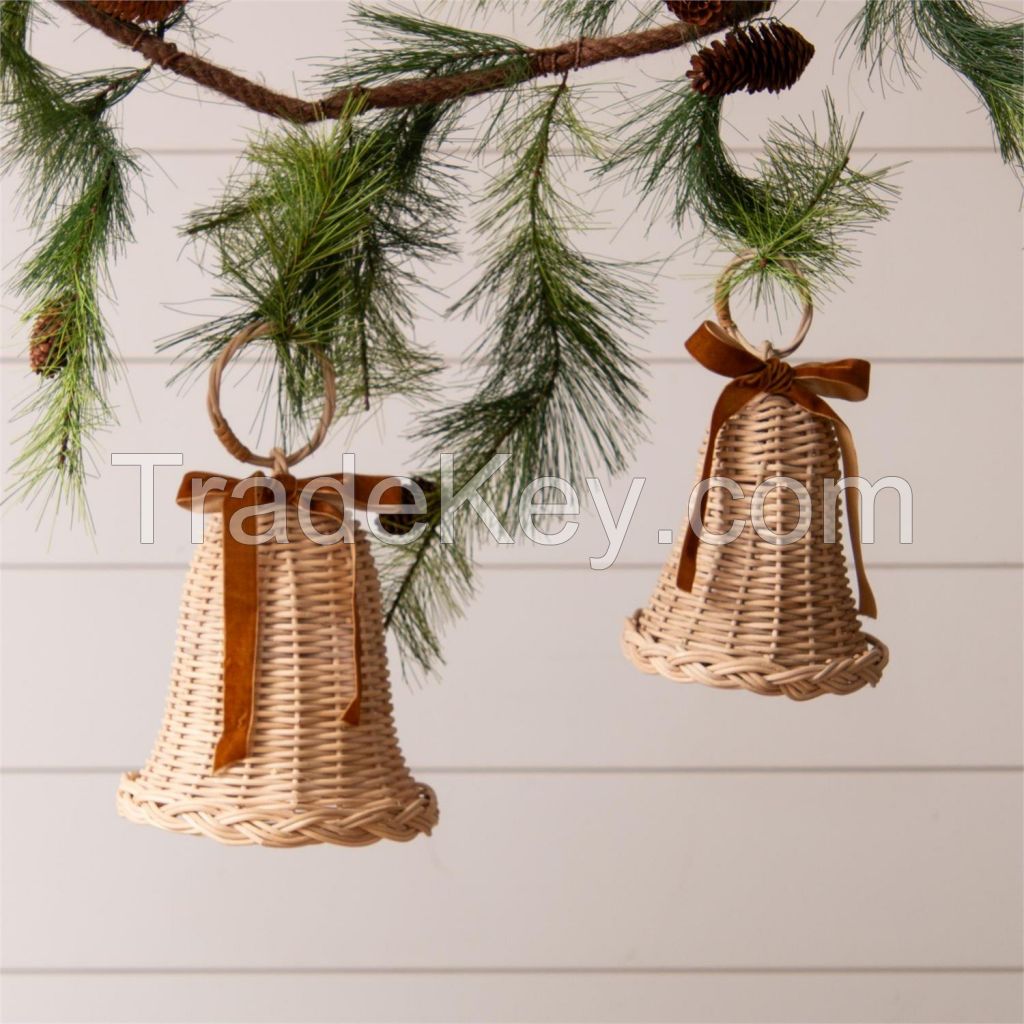 Vietnamese Artisan Woven Rattan Bell - Stylish, Sustainable Bell for Home Decoration & Gifts