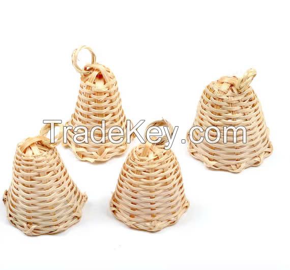 Authentic Vietnamese Woven Rattan Bell - Beautifully Handcrafted, Eco-Conscious Bell for Home & Garden