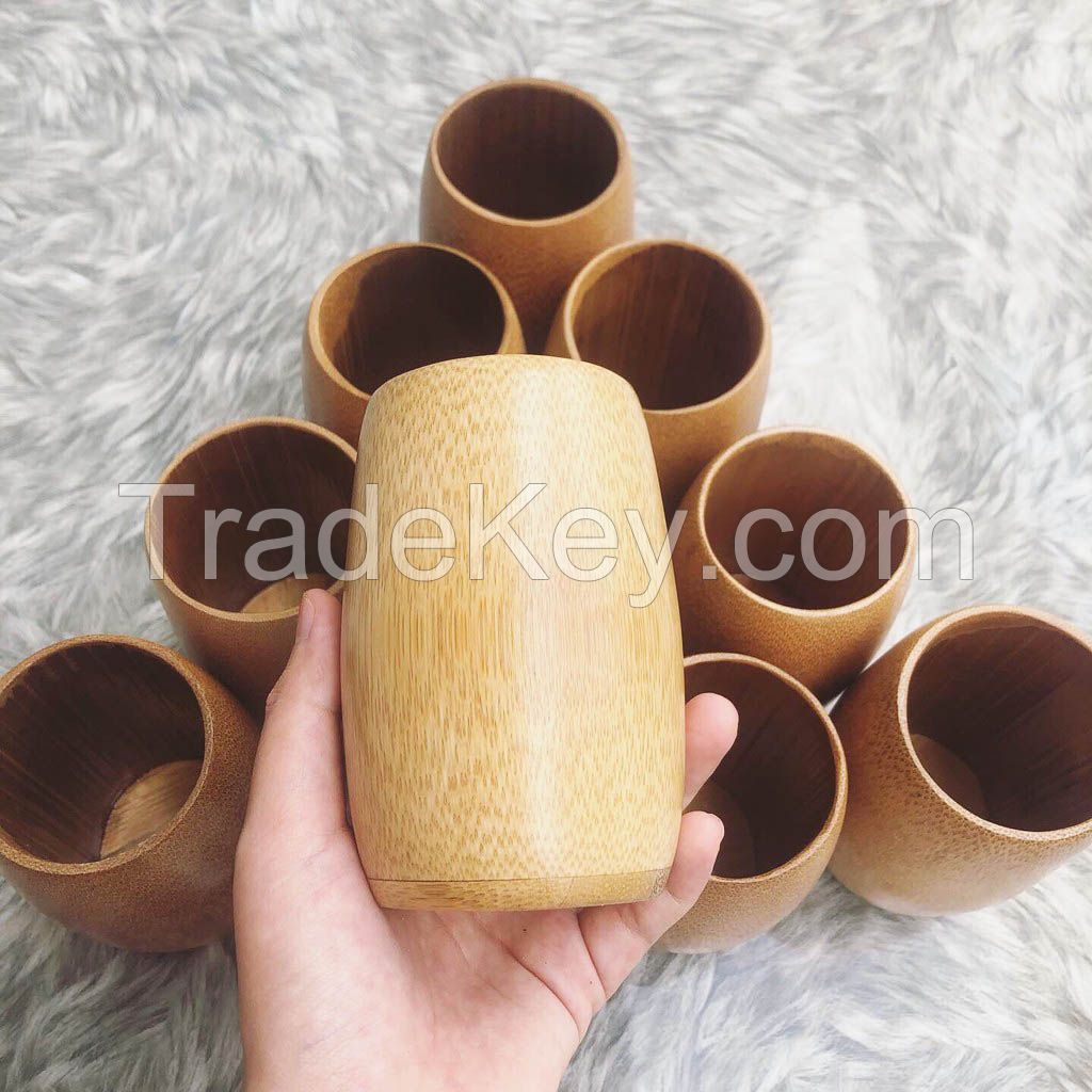 VIETNAM BAMBOO COFFEE AND TEA CUPS - NATURAL, ECO-FRIENDLY, REUSABLE, HIGH-QUALITY