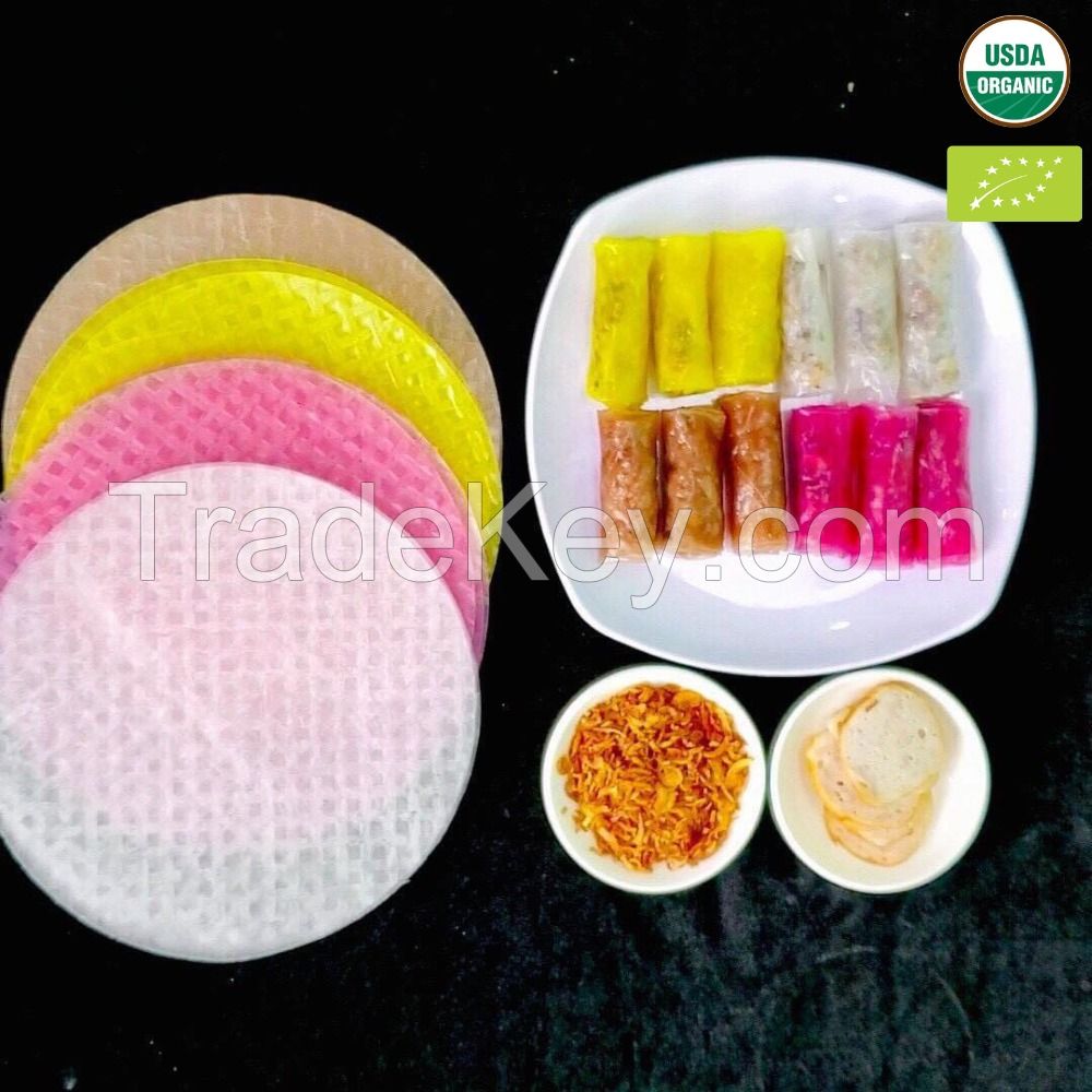 COLORFUL RICE PAPER FROM VIETNAM - IDEAL FOR ARTISTIC FOOD PRESENTATION, COOKING