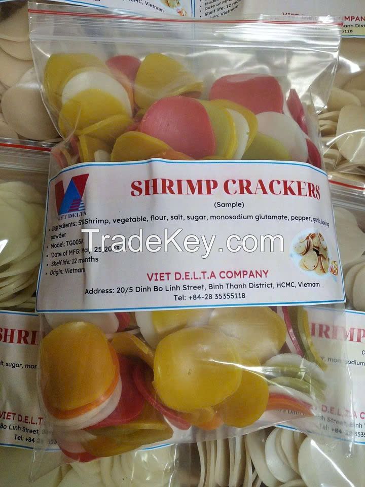 FRESH SHRIMP CRACKERS / VIETNAMESE SEAFOOD FLAVOR / MADE IN VIETNAM