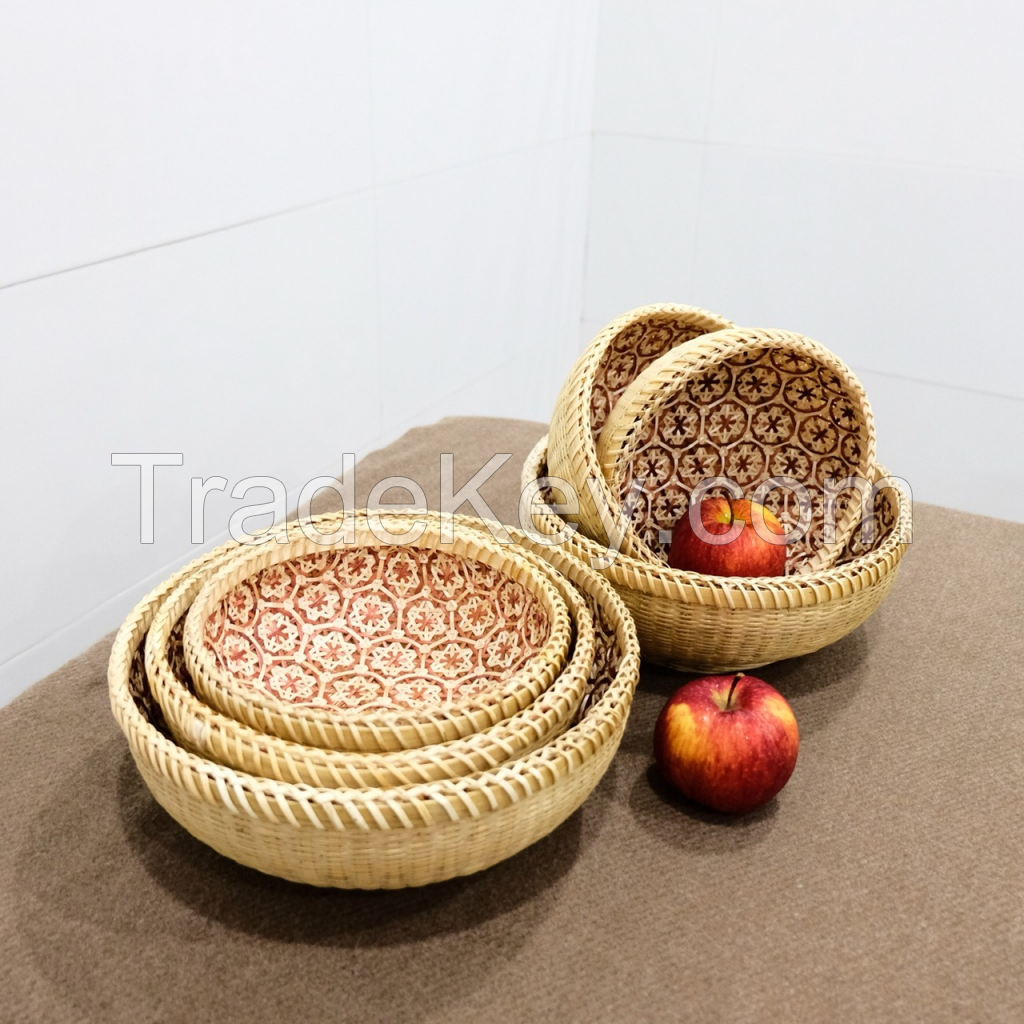 AUTHENTIC BAMBOO BASKET / NATURAL ELEGANCE FOR YOUR HOME / MADE IN VIETNAM