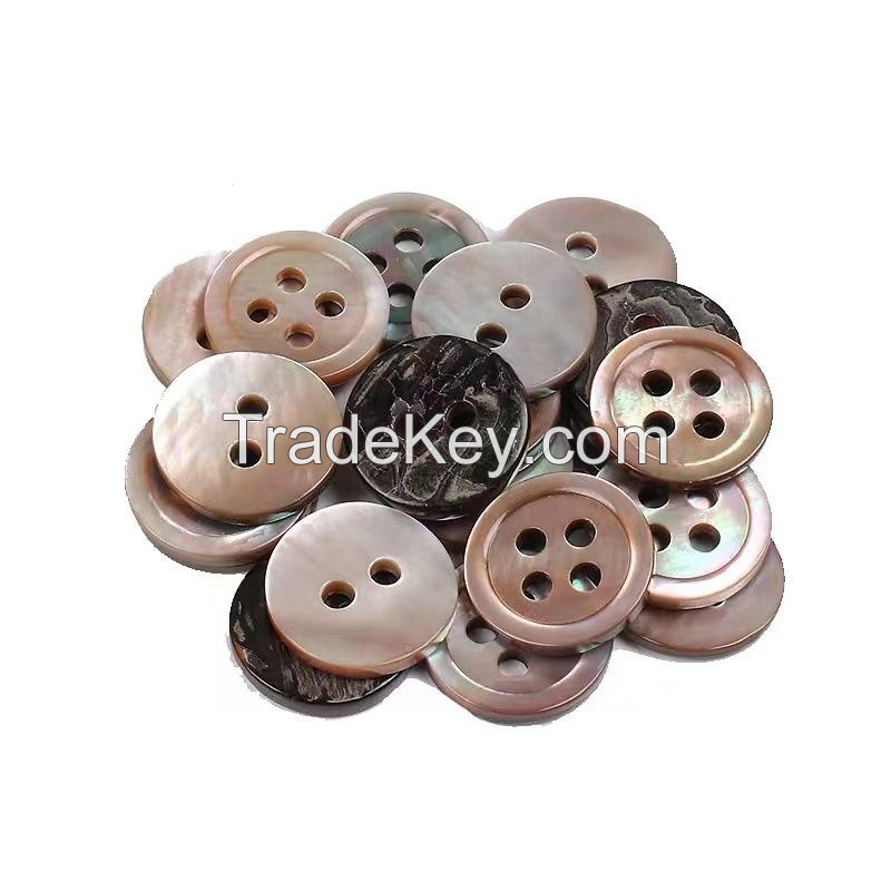 POLISHED SEASHELL BUTTONS / NATURAL BEAUTY FROM THE SEA / MADE IN VIETNAM