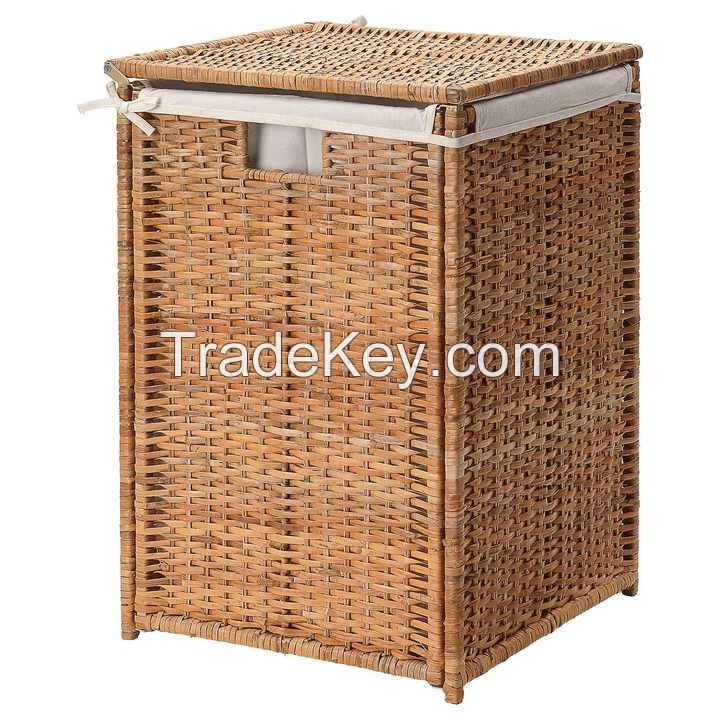 DECORATIVE RATTAN AND WATER HYACINTH BASKET / A TOUCH OF NATURE / MADE IN VIETNAM