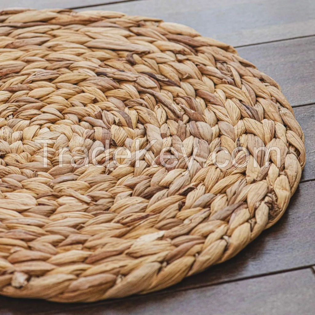 NATURAL WATER HYACINTH TABLE MAT / PERFECT FOR DINING AND DECOR / MADE IN VIETNAM