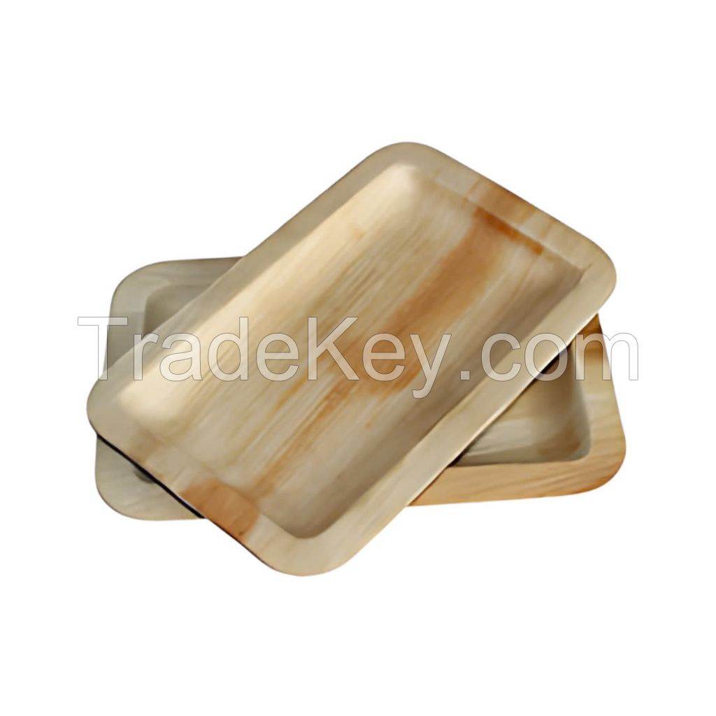 ECO-FRIENDLY PALM PLATE / NATURAL AND BIODEGRADABLE / MADE IN VIETNAM