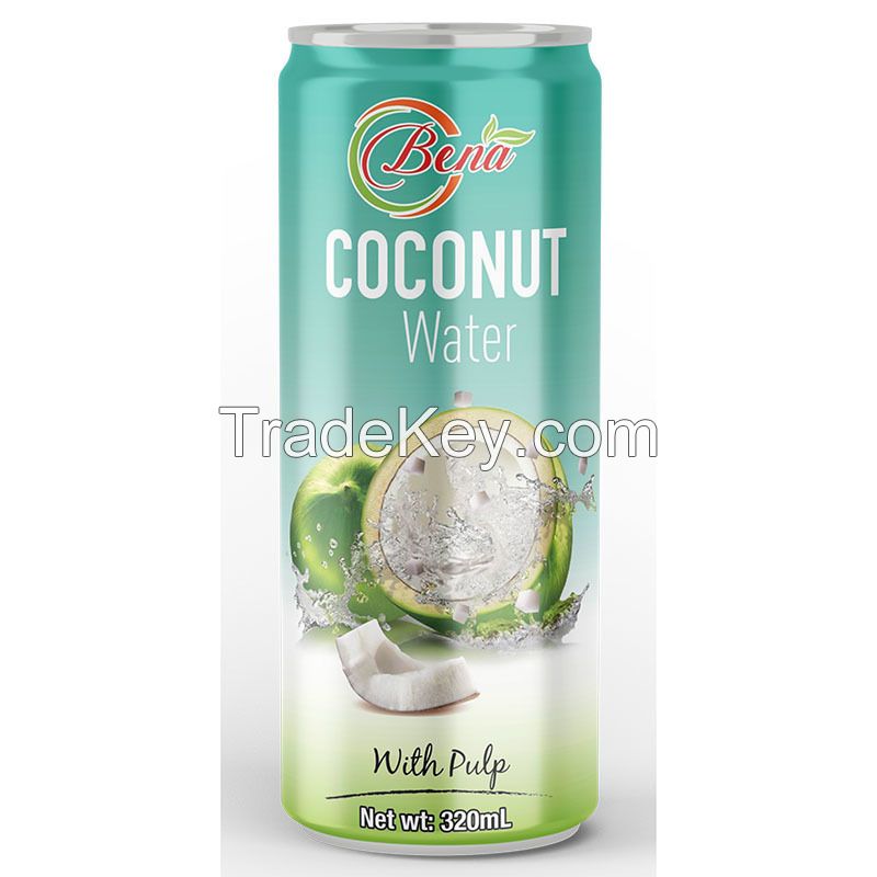 ALL-NATURAL CANNED COCONUT WATER / RICH IN ELECTROLYTES / MADE IN VIETNAM