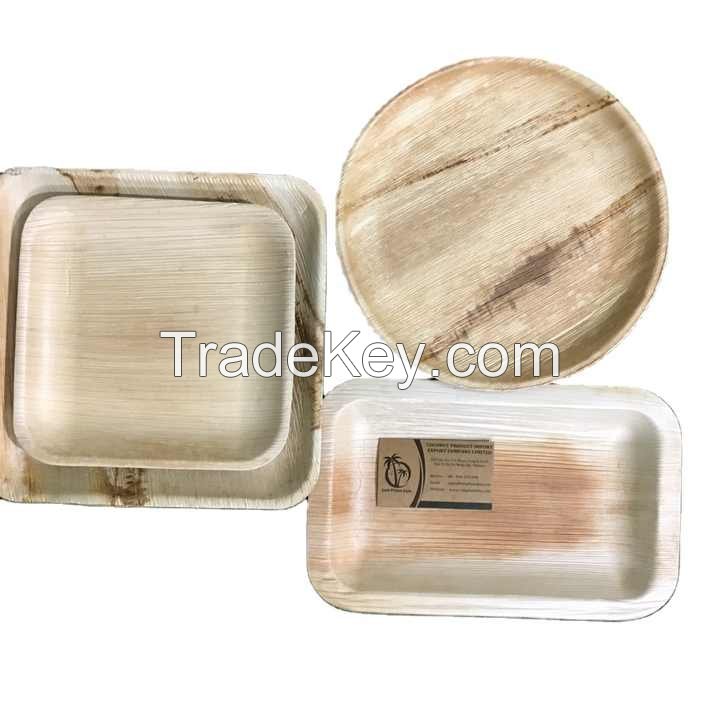 AUTHENTIC VIETNAMESE ARECA PALM PLATES / ECO-FRIENDLY DINING SOLUTION / MADE IN VIETNAM