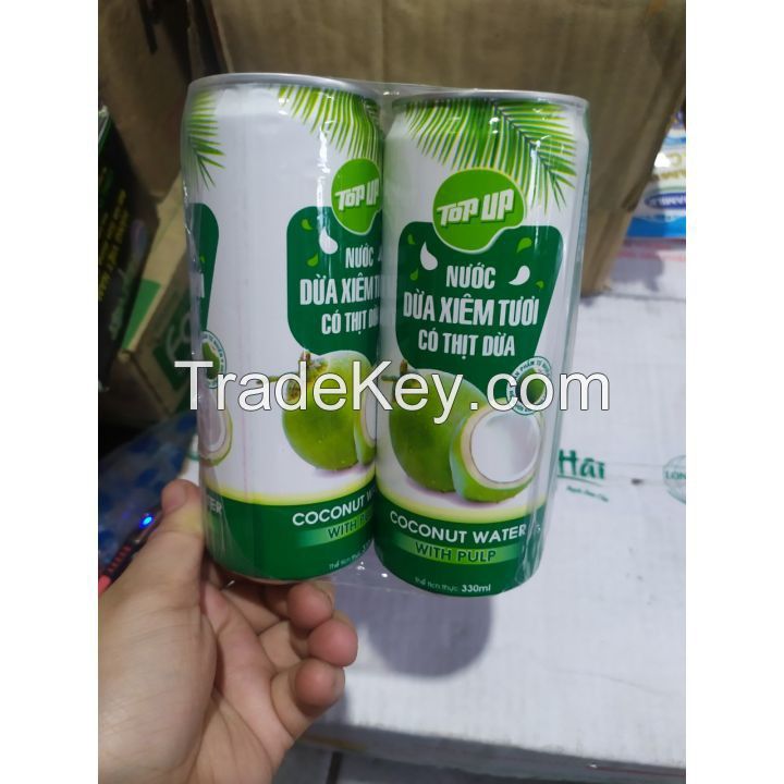 ALL-NATURAL CANNED COCONUT WATER / RICH IN ELECTROLYTES / MADE IN VIETNAM