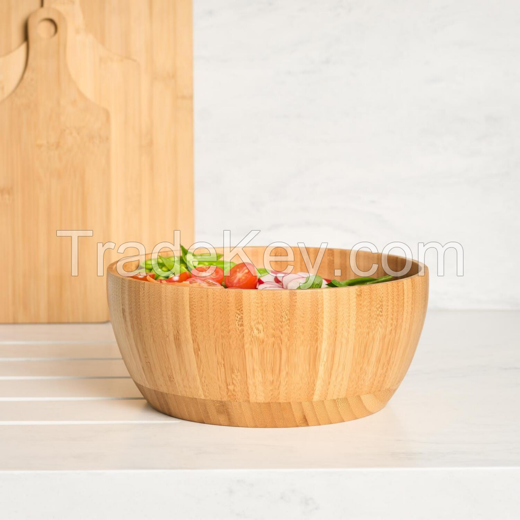 PREMIUM LAMINATED BAMBOO BOWLS / DURABLE & NATURAL STYLE / MADE IN VIETNAM