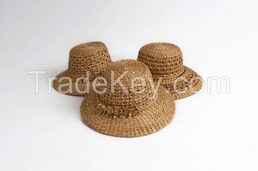 SUMMER HYACINTH WOVEN HAT / LIGHT AND COMFORTABLE / MADE IN VIETNAM