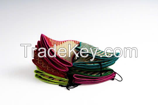 HAND-PAINTED COLORFUL ARECA HAT / UNIQUE PIECE FOR EVERY STYLE / MADE IN VIETNAM