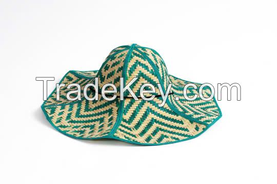 HAND-PAINTED COLORFUL ARECA HAT / UNIQUE PIECE FOR EVERY STYLE / MADE IN VIETNAM