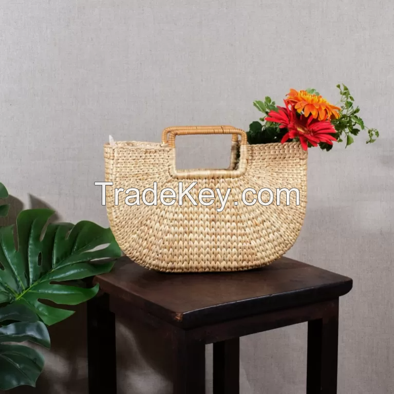 ECO WATER HYACINTH BAG / NATURAL FIBER FASHION / MADE IN VIETNAM