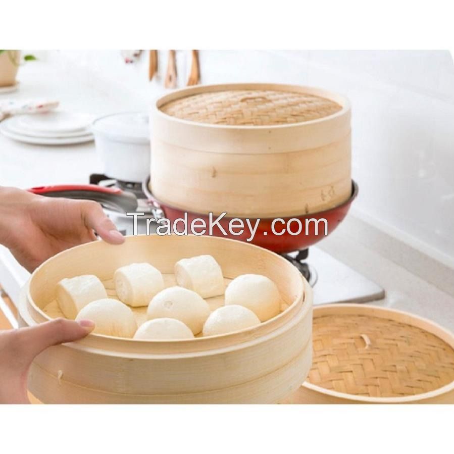 BAMBOO STEAMER BASKET / LOCKS IN NUTRIENTS & FLAVOR / MADE IN VIETNAM