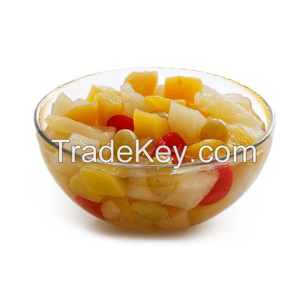 WHOLESALE CANNED TROPICAL FRUIT MIX / EXOTIC FLAVOR & JUICY TEXTURE / GREAT VALUE FOR BULK BUYERS / MADE IN VIETNAM 