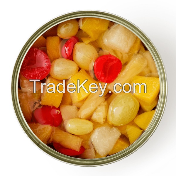 WHOLESALE CANNED TROPICAL FRUIT MIX / EXOTIC FLAVOR & JUICY TEXTURE / GREAT VALUE FOR BULK BUYERS / MADE IN VIETNAM 