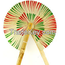 CLASSIC BAMBOO ROUND FAN / NATURAL AIR FLOW / MADE IN VIETNAM