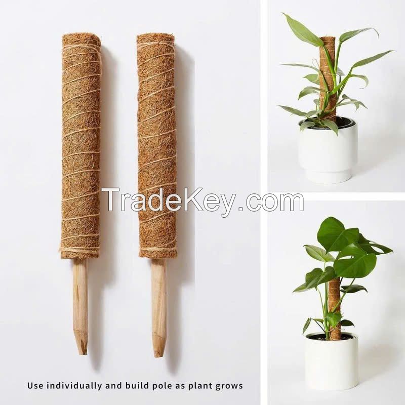 COIR FIBER MOSS POLE / NATURAL PLANT SUPPORT FOR GROWTH / MADE IN VIETNAM