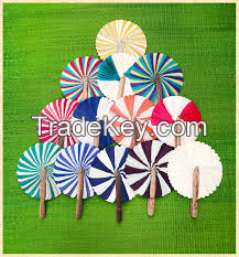 ECO BAMBOO HAND FAN / ROUND DESIGN FOR PERFECT COOLING / MADE IN VIETNAM