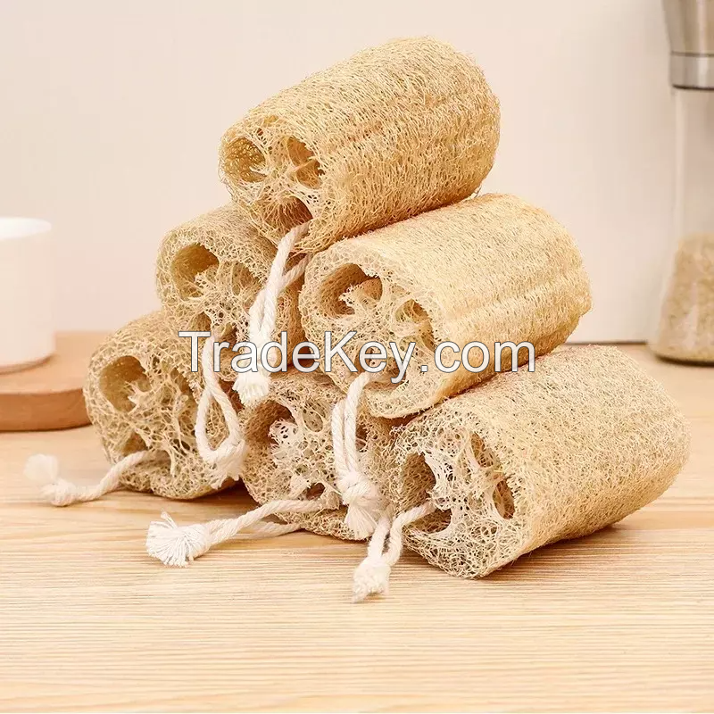 EXFOLIATING LOOFAH BATH SET / ORGANIC & BIODEGRADABLE MATERIAL / ECONOMICAL WHOLESALE OPTIONS / MADE IN VIETNAM 