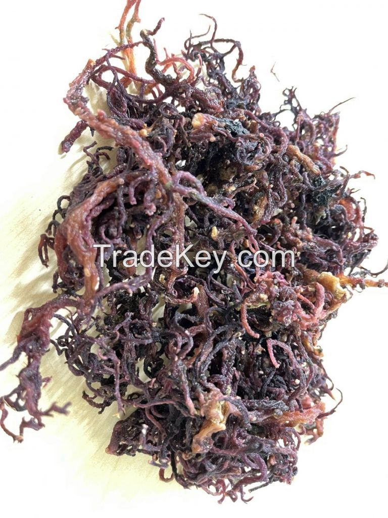 DRIED GOLD & PURPLE SEA MOSS WITH SALT OR SALT-FREE / VIETNAM SEAWEED FOR WELLNESS / MADE IN VIETNAM