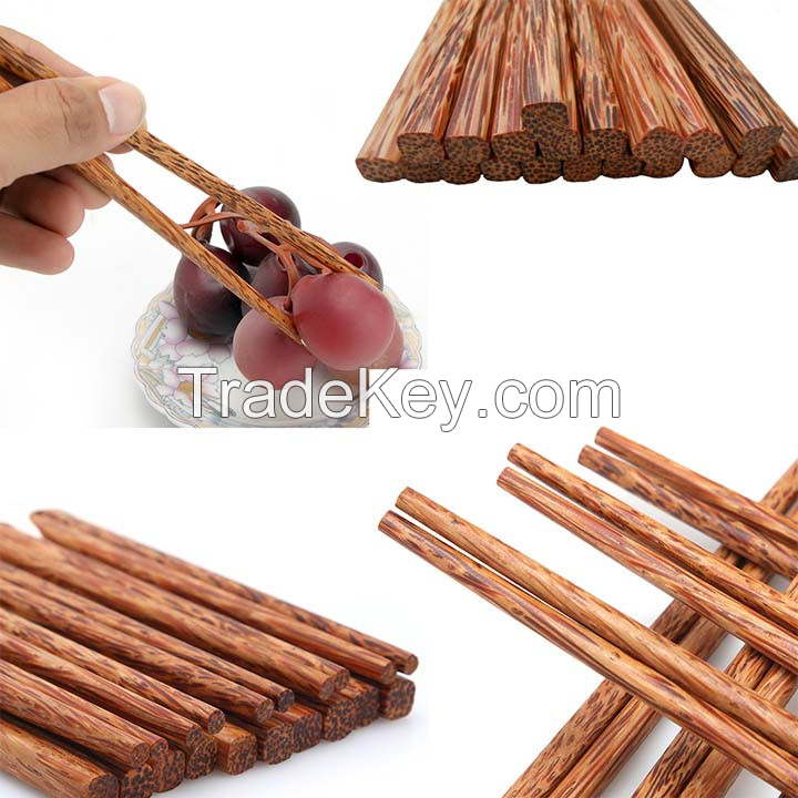 NATURAL COCONUT WOOD CHOPSTICKS / ECO-FRIENDLY &amp; REUSABLE / MADE IN VIETNAM