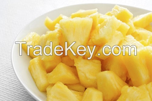 BEST FROZEN PINEAPPLE DICE CHUNKS / PERFECT TEXTURE & TASTE / FACTORY DIRECT PRICE / MADE IN VIETNAM 