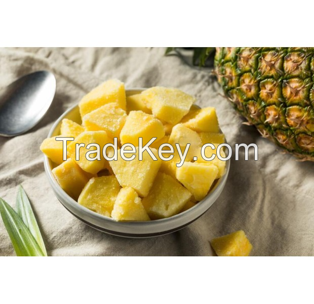 BEST FROZEN PINEAPPLE DICE CHUNKS / PERFECT TEXTURE & TASTE / FACTORY DIRECT PRICE / MADE IN VIETNAM 