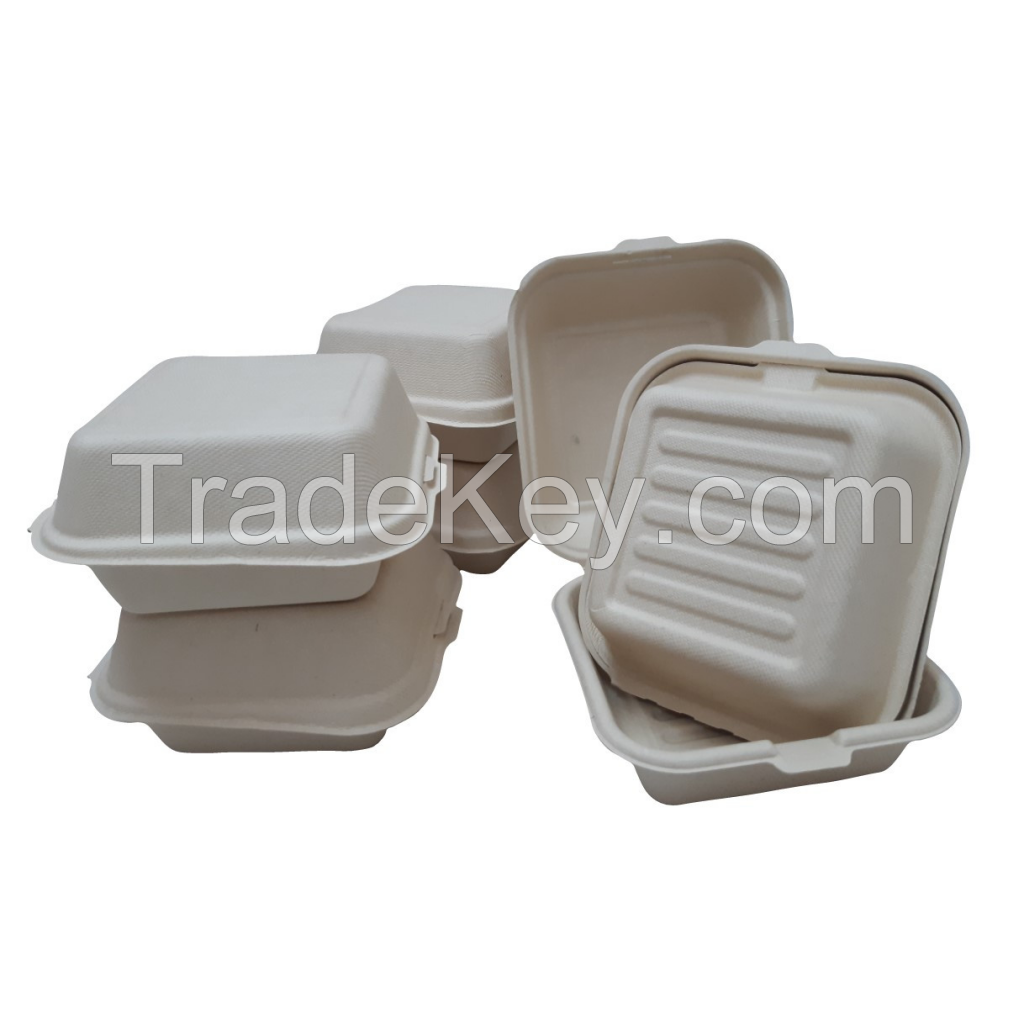 ORGANIC BAGASSE FOOD BOXES / LIGHTWEIGHT & DISPOSABLE / BULK SUPPLY AT AFFORDABLE PRICES / MADE IN VIETNAM