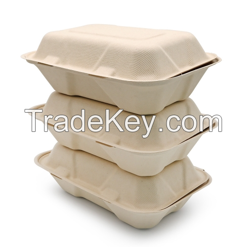 ORGANIC BAGASSE FOOD BOXES / LIGHTWEIGHT & DISPOSABLE / BULK SUPPLY AT AFFORDABLE PRICES / MADE IN VIETNAM