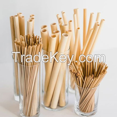 BIODEGRADABLE BAMBOO STRAWS / HANDMADE & HIGHLY DURABLE / BEST VALUE BULK DEALS / MADE IN VIETNAM