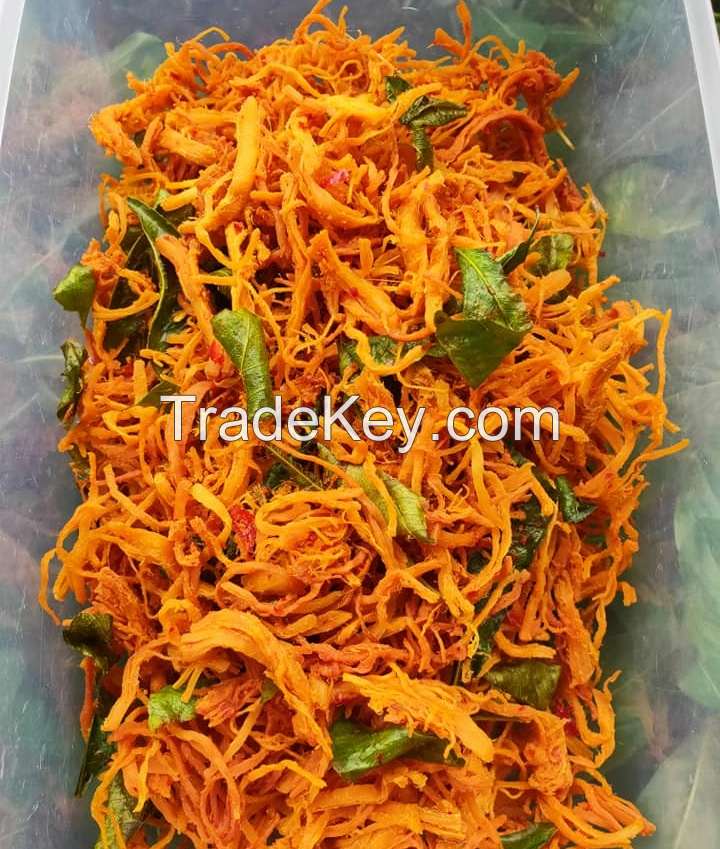 FLAVOR-PACKED DRIED CHICKEN SHREDDED / SPICY & SATISFYING / FACTORY-DIRECT BULK DEALS / MADE IN VIETNAM 