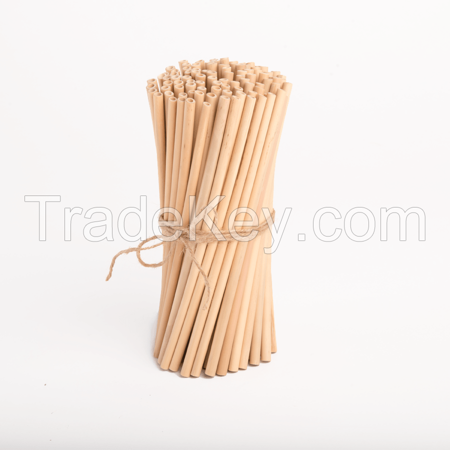 REUSABLE REED STRAWS / SUSTAINABLE & PLASTIC-FREE / BULK SUPPLY AT FACTORY PRICES / MADE IN VIETNAM