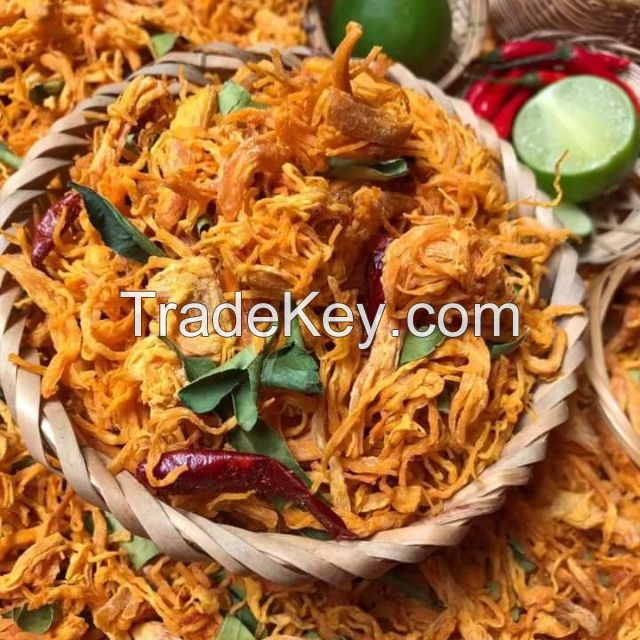 FLAVOR-PACKED DRIED CHICKEN SHREDDED / SPICY & SATISFYING / FACTORY-DIRECT BULK DEALS / MADE IN VIETNAM 