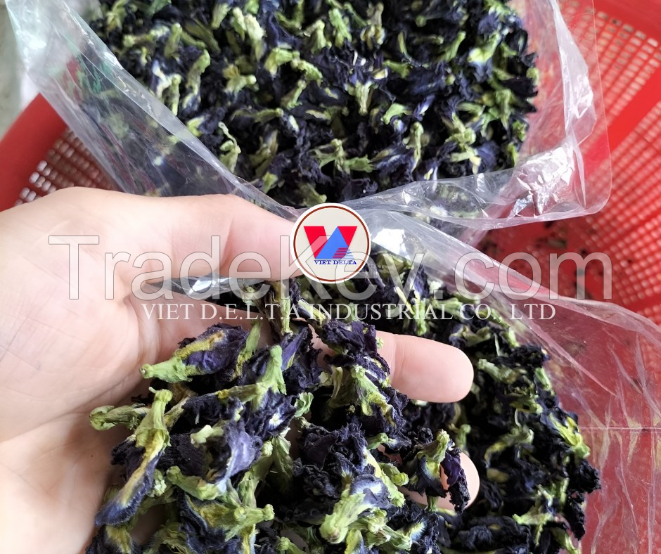 BLUE HERBAL DRIED BUTTERFLY PEA FLOWER / PREMIUM ORGANIC TEA & COLORFUL / BEST BULK WHOLESALE OFFERS / MADE IN VIETNAM 