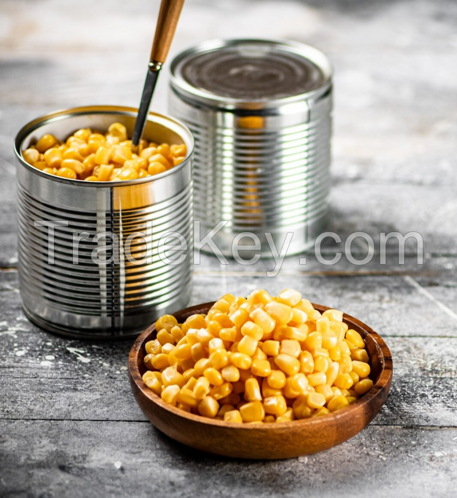 WHOLE KERNEL CANNED CORN / HARVESTED & PRESERVED / MADE IN VIETNAM