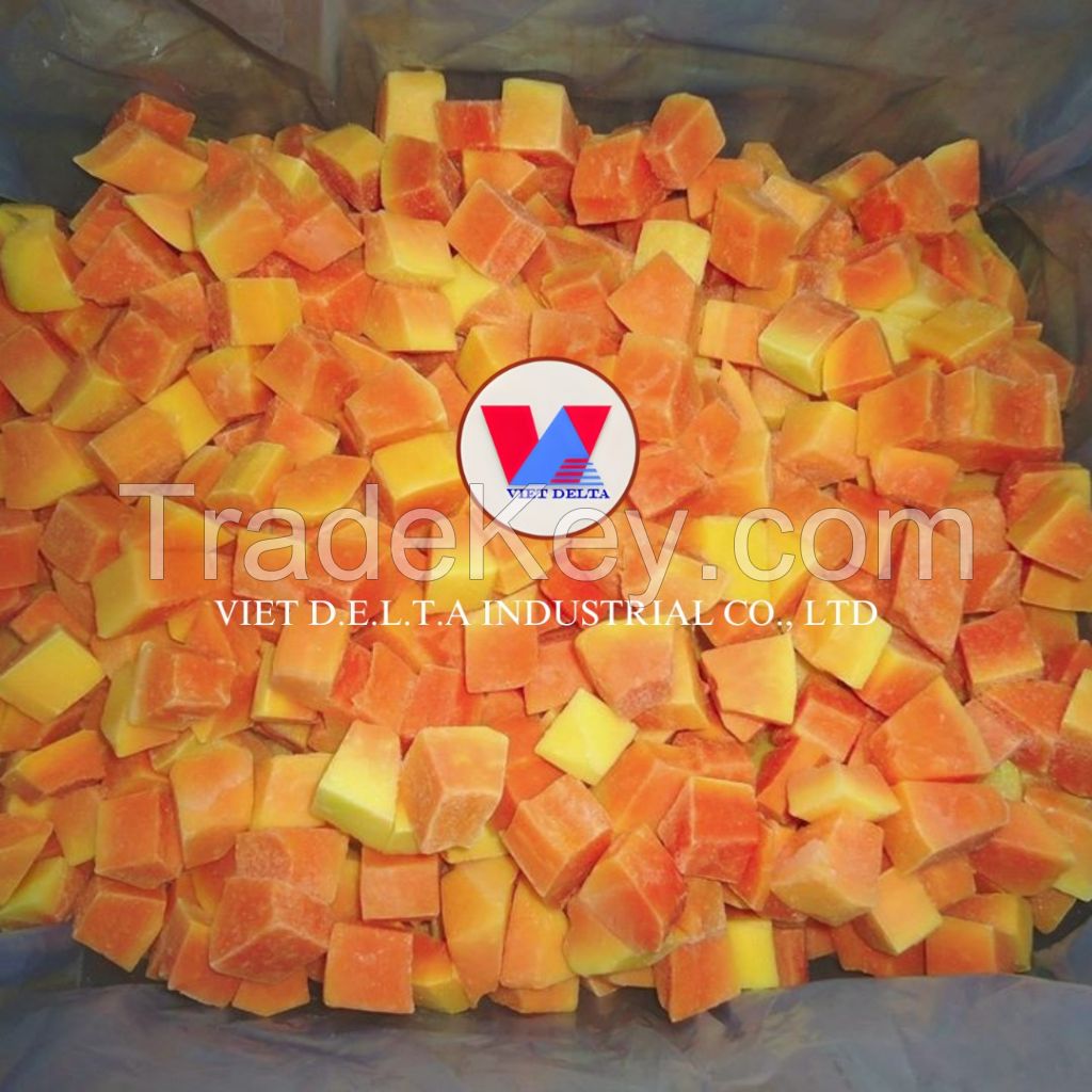 BEST FROZEN PAPAYA / SWEET TASTE / PERFECT FOR DESSERTS & HEALTHY RECIPES / MADE IN VIETNAM