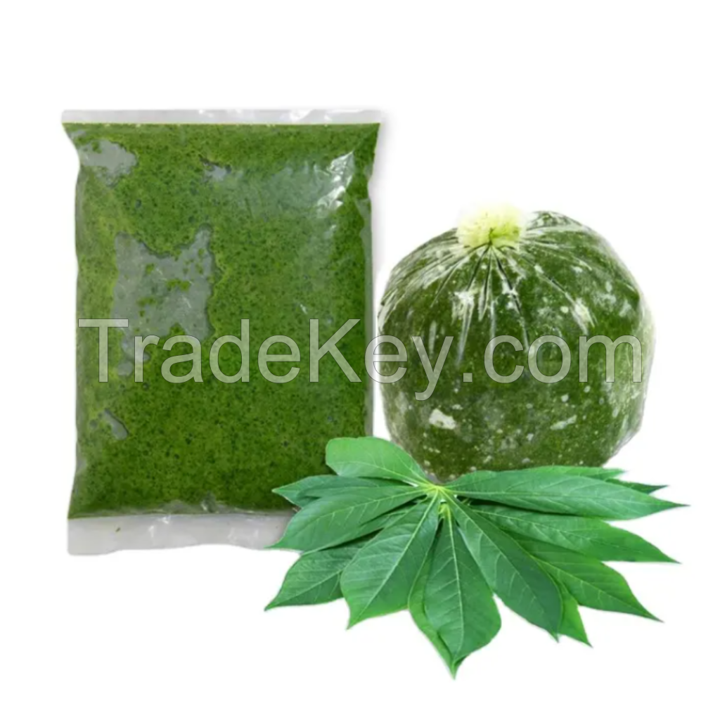 FROZEN MANIOC LEAVES / HIGH NUTRITION / READY TO USE / PURE NATURAL FLAVOR / MADE IN VIETNAM