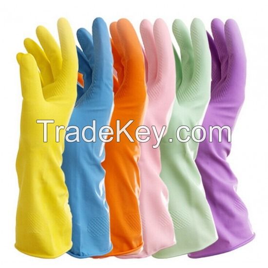 NON-TOXIC AND DURABLE RUBBER GLOVES / SAFE FOR SENSITIVE SKIN / PREMIUM PROTECTION / MADE IN VIETNAM