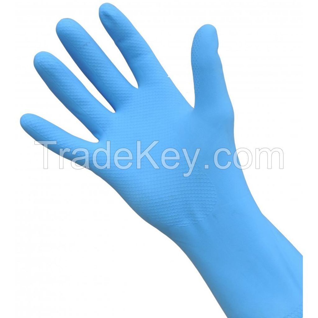 NON-TOXIC AND DURABLE RUBBER GLOVES / SAFE FOR SENSITIVE SKIN / PREMIUM PROTECTION / MADE IN VIETNAM