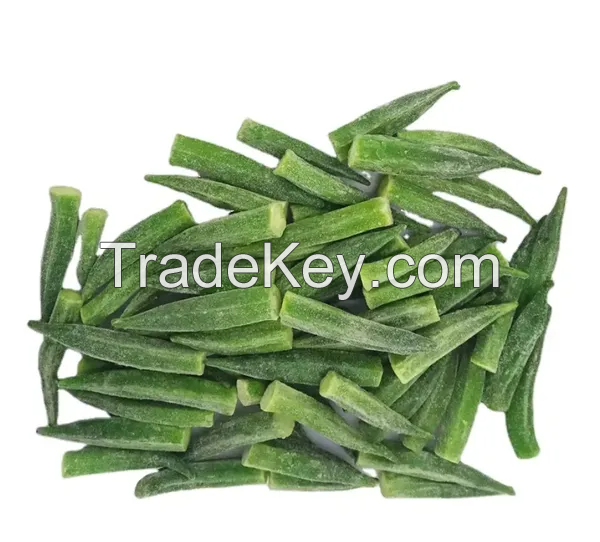 NATURE'S BEST FROZEN OKRA FOR EVERY KITCHEN / TOP QUALITY PRODUCE / MADE IN VIETNAM