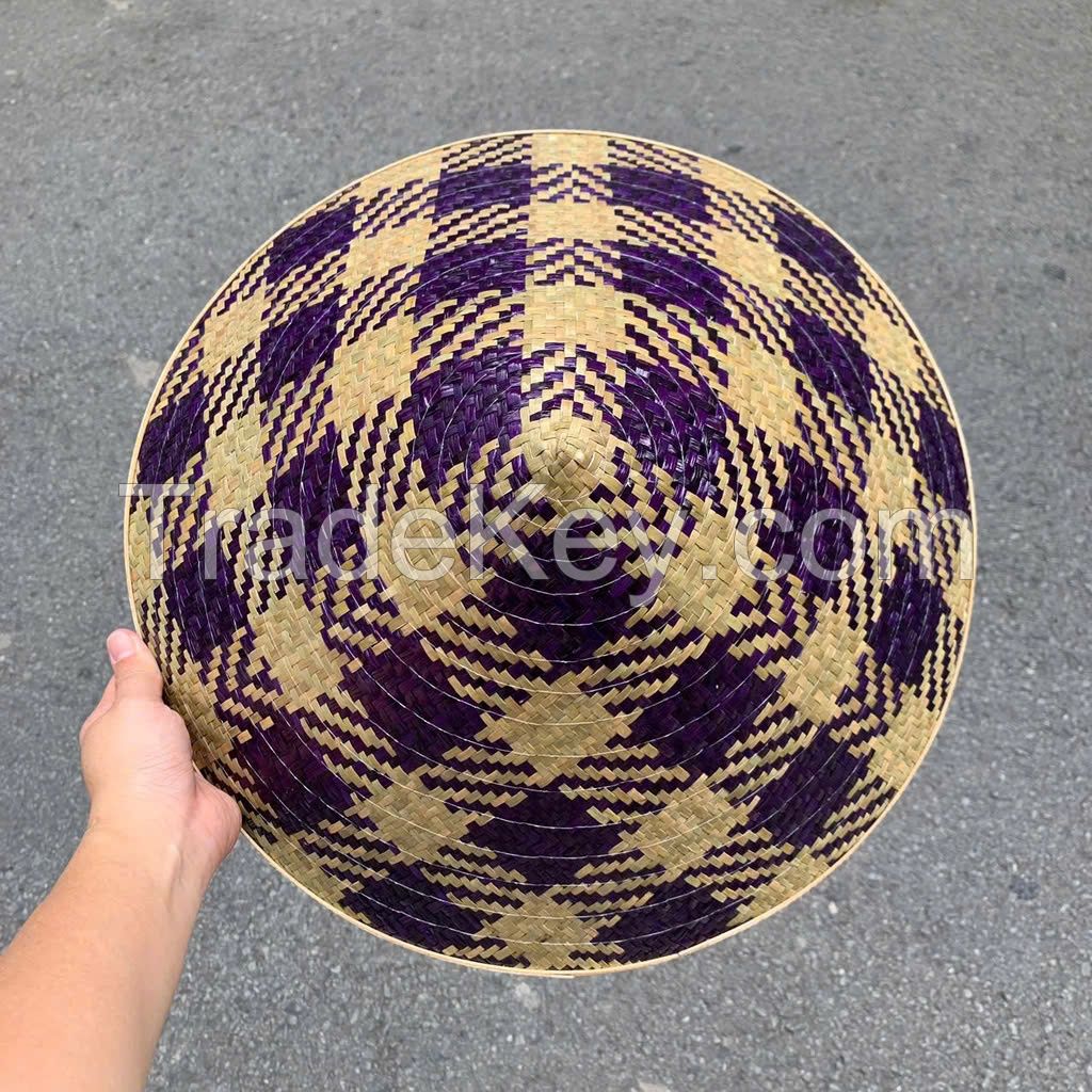 UNIQUE AND ICONIC PALM LEAF CONICAL HAT / HANDMADE PERFECTION / AFFORDABLE VALUE