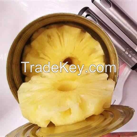 CANNED PINEAPPLE FROM VIETNAM/ PINEAPPLE SLICES IN LIGHT SYRUP/ FACTORY PRICE