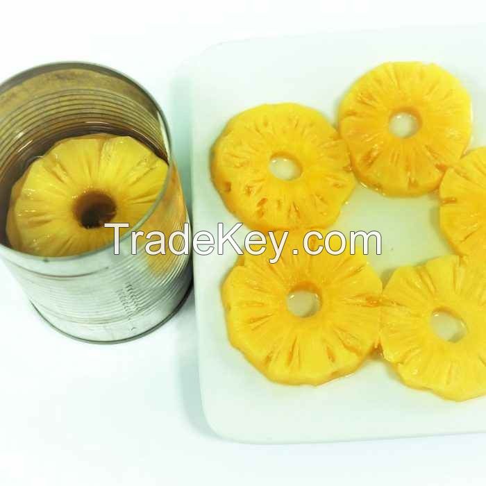 CANNED PINEAPPLE FROM VIETNAM/ PINEAPPLE SLICES IN LIGHT SYRUP/ FACTORY PRICE