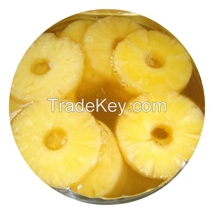 CANNED PINEAPPLE FROM VIETNAM/ PINEAPPLE SLICES IN LIGHT SYRUP/ FACTORY PRICE