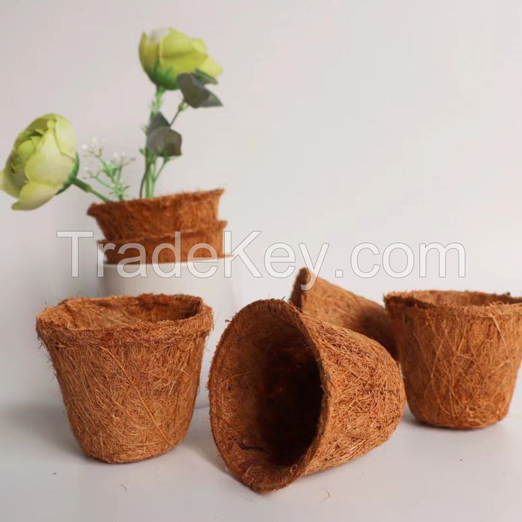 COCONUT FIBER POTS FOR PLANTING / GREEN AND SUSTAINABLE GARDEN SOLUTIONS