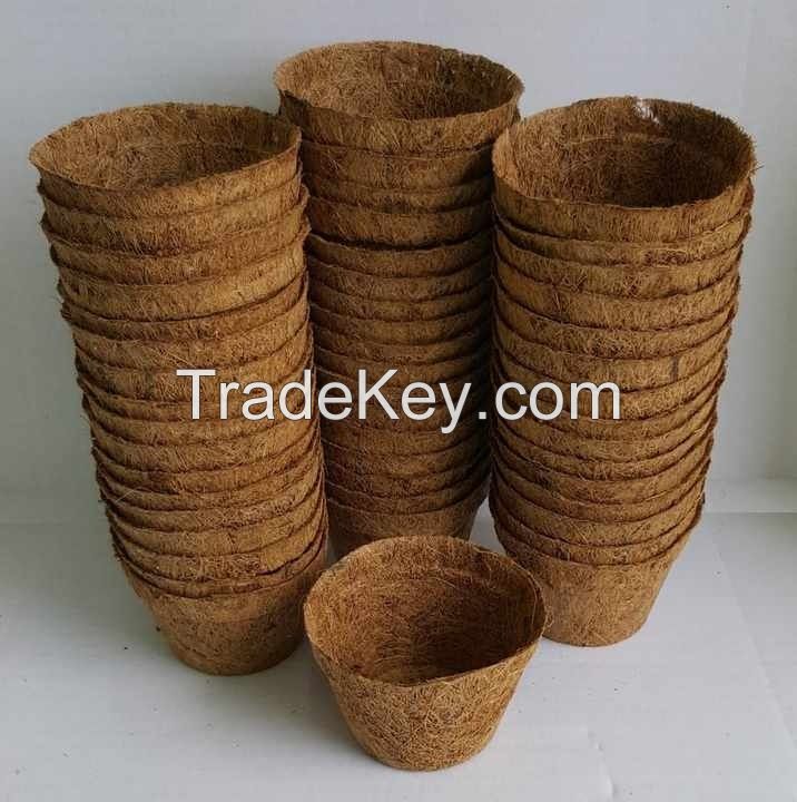 COCONUT FIBER POTS FOR PLANTING / GREEN AND SUSTAINABLE GARDEN SOLUTIONS